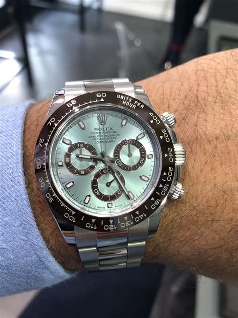 rolex 116506 cosmograph daytona platinum ice blue aaa|Rolex platinum watches.